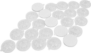 Square Deal Recordings &amp; Supplies 25 Cd/Dvd Hubs With Transparent Adhesive Backing (Pinks) - #Cdnrspcl - For Sticking In A Double Or Triple Cd Jewelry Box To Increase Capacity! (Also Called Hub Covers