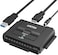 Unitek SATA/IDE to USB 3.0 Adapter, Hard Drive External Reader Cable for 2.5/3.5 Inch HDD/SSD Optical Drive SATA II Converter Support One-Touch Backup OTB and Data Recovery with 12V/2A Power Adapter