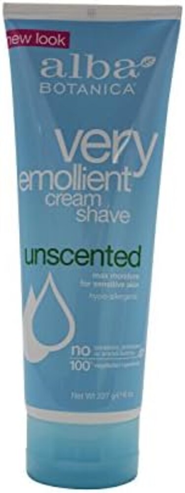 Alba Botanica Very Emollient Unscented Shave Cream, 100 g
