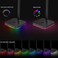 KAFRI RGB Headphone Stand with Wireless Charger Desk Gaming Headset Holder Hanger Rack with 10W/7.5W Fast Charge QI Wireless Charging Pad - Suitable for Gamer Desktop Table Game Earphone Accessories