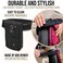 Woofhoof Equestrian Riders On the Leg Cell Phone Holder. Fits many iPhone, Samsung Galaxy and Motorola phones up to 6 inches x 3.5 inches - (black)