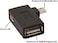 AuviPal 2-in-1 Powered Micro USB to USB OTG Adapter 90 Degree Right Angled for FireStick, S/NES Classic Mini, Sega Genesis and More - 2 Pack