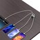 Simpeak 30W 4-Port USB Charging Station Mount with Power Cable (Match 2Pieces Desk Grommet) - Black