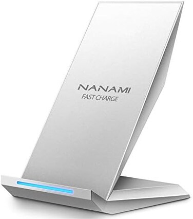 NANAMI Fast Wireless Charger, Qi Certified Charger Wireless Charging Stand Compatible iPhone X/XS/XR/XS Max/8/8 Plus,Samsung Galaxy S10 S10+ S9 S9+ S8 S8+ S7 S7edge Note10/9/8 and All Qi-Enabled Phone