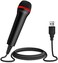 TPFOON 4M 13FT Wired USB Microphone for Rock Band, Guitar Hero, Let's Sing - Compatible with Sony PS2, PS3, PS4, PS5, Nintendo Switch, Wii, Wii U, Microsoft Xbox 360, Xbox One and PC