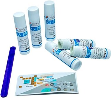 سي اس لابز معجون حراري لزج كيه 5 برو بديل للوسادة الحرارية 60 غرام 6 × 10 غرام (ايفون، ابل اي ماك، سوني بلاي ستيشن 4 وبلاي ستيشن 3، اكس بوكس، ايسر اسباير وغيرها)