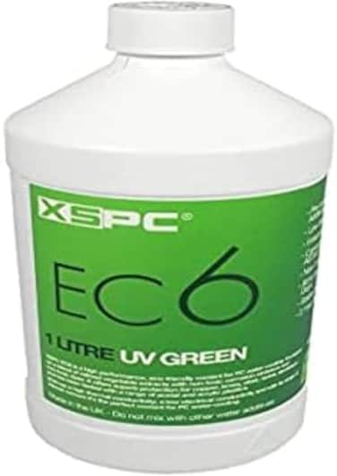 XSPC XS-EC6-GRN Pre Mixed Low Conductivity Coolant, UV Green 1 Litre