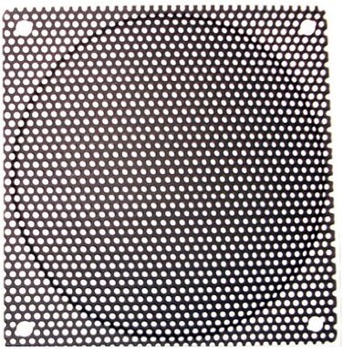 شوي فلتر شبكة ستانلس ستيل أسود 120 ملم مع فتحة قطر 1.1 ملم