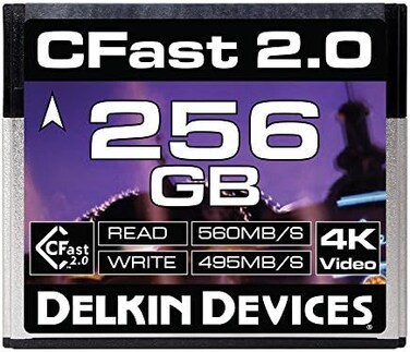 Delkin Devices 256GB Cinema CFast 2.0 Memory Card (DDCFST560256)