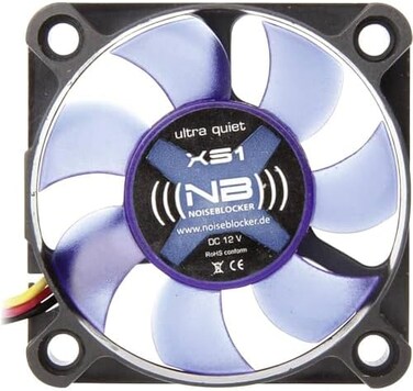 نويزبلوكر مروحة صامتة سوداء XS1-50 ملم