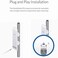 يوبيكويتي نيتوركس NSM5 حزمة من 2 نانو ستيشن M5 5GHz الهواء الطلق اير ماكس CPE 150+Mbps 15+km