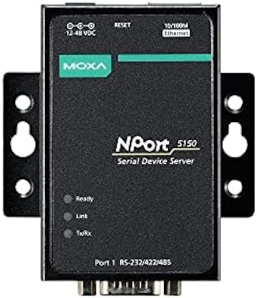 موكسا NPort 5150-1 Port RS-232/422/485 مخدم جهاز تسلسلي