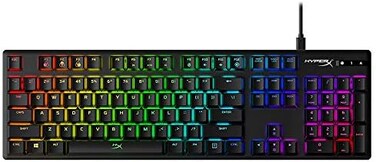 هايبر اكس KB6RDX يو اس الوي اف بي اس اوريجينس، كيبورد قيمنق ميكانيكي، عامل شكل صغير الحجم، كليكي، ازرق كرزي ام اكس، اضاءة LED الخلفية حمراء الحجم بالكامل (104 مفتاح)