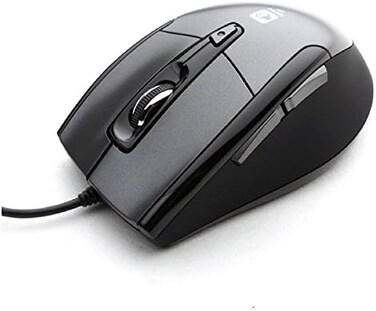 JNL-101K Noiseless USB Optical Gaming Computer Wheel Mouse 1600 DPI Super Quiet Black Silent