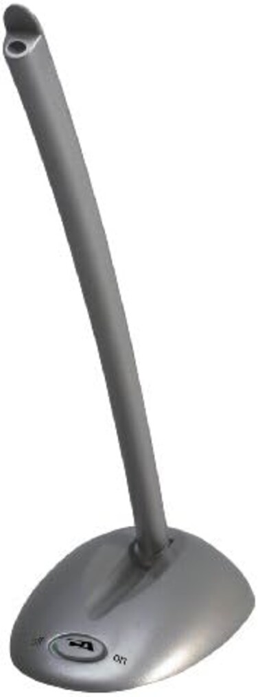 Cyber Acoustics 3.5mm Computer Desktop Microphone/Unidirectional Noise Cancelling Mic (CVL-1064),Silver