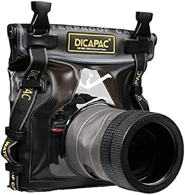 ديكاباك WP-S10 - حافظة مقاومة للماء لكاميرا DSLR مع عدسة - مقاومة للماء حتى 5 متر تحت الماء