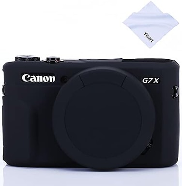 Yisau Silicone Camera Case for Canon PowerShot G7X Mark II (Glamour Black)