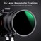 K&amp;F Concept 58mm Variable Neutral Density Lens Filter ND8-ND2000 (3-11stop) Waterproof Adjustable ND Lens Filter with 24 Multi-Layer Coatings for Camera Lens (D-Series)