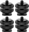 ChromLives Camera Hot Shoe Mount Hot Shoe Adapter Hot Shoe Connector w/ 1/4 inches 20 Tripod Screw Flash Shoe Mount Monitor Bracket (4 Pack)