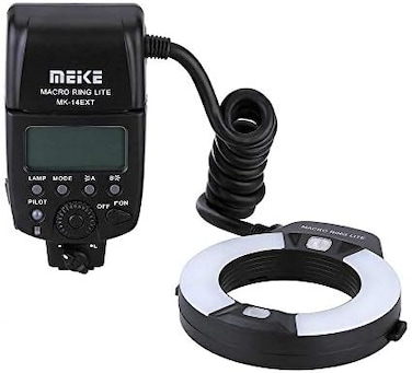 Meike iTTL TTL LED Macro Ring Flash Light for Nikon d3400 d5600 d5300 d3300 d3200 d3100 d5500 d5200 d5100 d7100 d750 d850 d7200 d500 d810 d7500 d5600 d5500 d7000 d3300 DSLR Camera with Hot Shoe Mount
