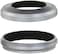 Haoge LH-X49W 2in1 All Metal Ultra-thin Lens Hood with Adapter Ring Set for Fuji Fujifilm FinePix X70 X 100 X100S X100T X100F Silver