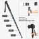koolehaoda K-288 Monopod with Removable Tripod Base, Aluminum Alloy 5-Section 19-66 inch Height, 5kg / 11lbs Max Payload for Camera Travel Photography