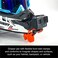 Dango Design Gripper Mount - Universal Clamp Mount for Action Cameras, Use as a Mount on Motorcycle, Powersports Helmets &amp; More - Action Orange