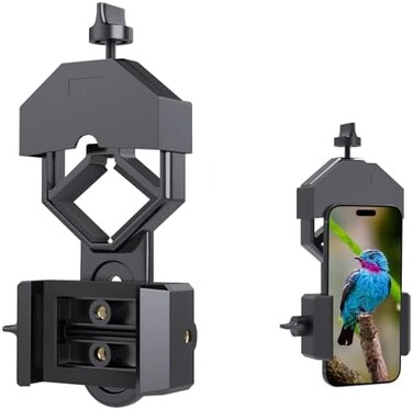 Gosky Smartphone Adapter Mount Regular Size - Compatible with Binoculars, Monoculars, Spotting Scopes, Telescope, Microscopes Fits almost all Smartphones on the Market Record Nature and The World