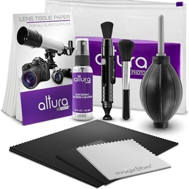 Altura Photo Professional Cleaning Kit for DSLR Cameras and Sensitive Electronics Bundle with 2oz Altura Photo Spray Lens and LCD Cleaner - Camera Accessories &amp; Photography Accessories