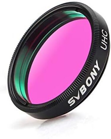 SVBONY 1.25" UHC Filter Astrophotography to Improve the Image Contrast Reduces Light Pollution (1.25 inch)