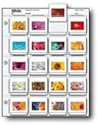 مبرد مطبوع 2x2-20B صفحة تخزين أرشيفية لـ 20 شريحة - حزمة من 25-050-0270