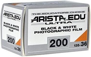 Foma Arista EDU Ultra 200 ISO Black &amp; White Photographic Film, 35mm, 36 exposure