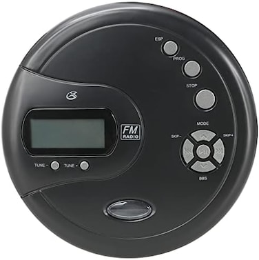 GPX Pc332B Portable Cd Player With Anti-Skip Protection, Fm Radio And Stereo Earbuds - Black