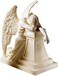 Design Toscano Angel Of Grief Monument Religious Figurine Statue, Desktop, 19 cm, Polyresin, Antique Stone