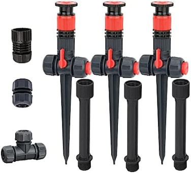 Eden 96093 Multi-Adjustable Flex Design Garden Sprinkler with Extension Set, Great for DIY Gardening Product