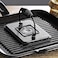 Lodge Rectangular Cast Iron Grill Press. 6.75 x 4.5" Cast Iron Grill Press with Cool-Grip Spiral Handle.