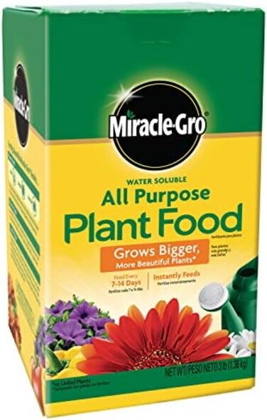 Miracle-Gro Water Soluble All Purpose Plant Food, 3 lb