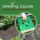 Seeding Square Seed and Seedling Spacer Tool for Bigger Harvests, Organized Plants &amp; Fewer Weeds &ndash; Color-Coded Gardening Template with Magnetic Dibber, Ruler &amp; Planting Guide
