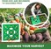 Seeding Square Seed and Seedling Spacer Tool for Bigger Harvests, Organized Plants &amp; Fewer Weeds &ndash; Color-Coded Gardening Template with Magnetic Dibber, Ruler &amp; Planting Guide