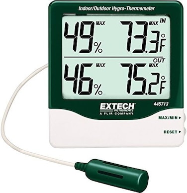 Extech 445713 Big Digit Indoor/Outdoor Hygro-Thermometer