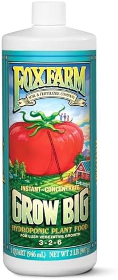 Fox Farm 790218 FX14010 1-Quart Grow Big Hydroponic Liquid Concentate, Blue