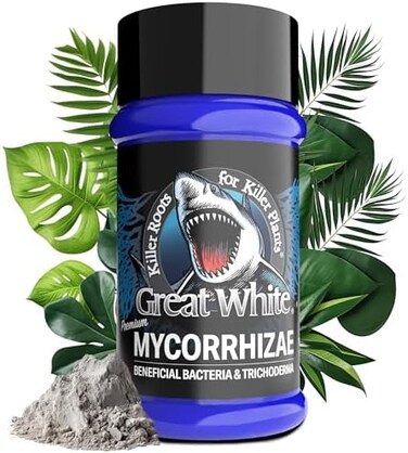 Plant Success Great White Mycorrhizal Fungi Root Enhancer, Concentrated 3-in-1 Formula, 9-Strain 387 Spores/gram, 6 Million CFU/gram Bacteria, 2-Strains Trichoderma, 1 oz Treats 1,000
