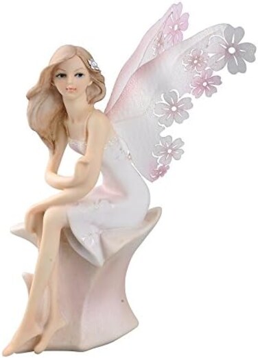Comfy Hour Fairyland Collection The Sitting Fairy Figurine, Stone Resin