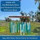 Gift Essentials Blue Handworks Rectangle Glass Wind Chime (Seaglass)