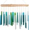 Gift Essentials Blue Handworks Rectangle Glass Wind Chime (Seaglass)