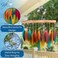 Gift Essentials Blue Handworks Santa Fe Chime, Sandblasted Glass and Found Wood Handcrafted Wind Chime