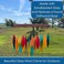 Gift Essentials Blue Handworks Santa Fe Chime, Sandblasted Glass and Found Wood Handcrafted Wind Chime