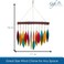 Gift Essentials Blue Handworks Santa Fe Chime, Sandblasted Glass and Found Wood Handcrafted Wind Chime