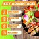 Tesorrio Pack of 120 Extra Long Disposable Bamboo Skewers
