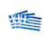 mflagperft Greece Flag Greek Small Stick Mini Hand Held Flags Decorations 1 Dozen (12 Pack)
